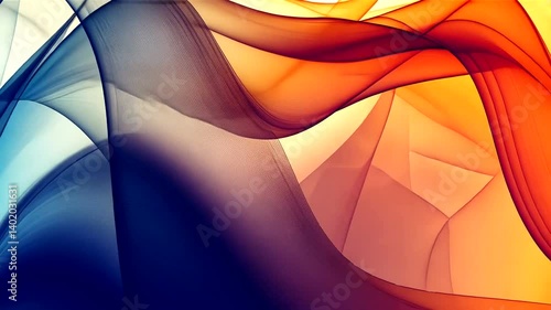 Colorful abstract waves flowing seamlessly across the canvas, creating a dynamic visual experience