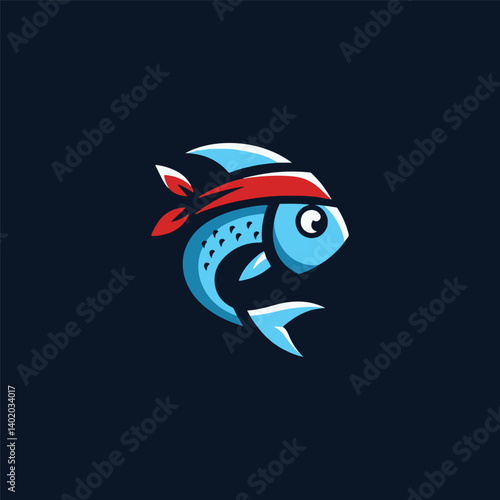 Ninja fish logo