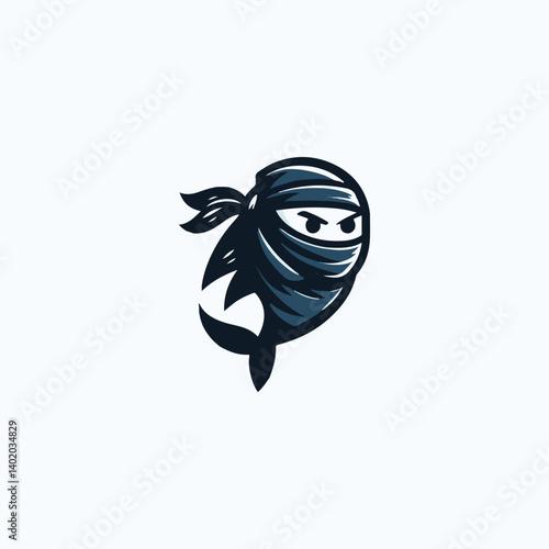 Ninja fish logo