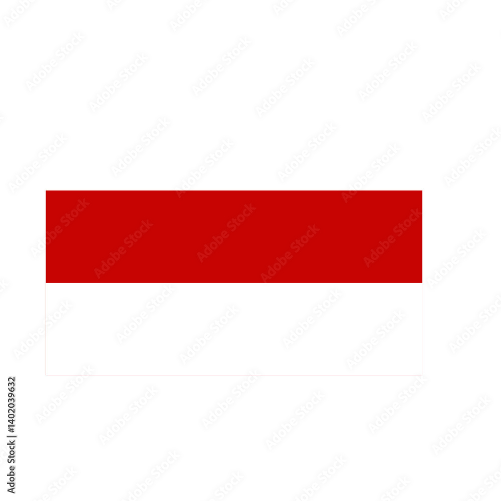 Red stripe between two white stripes. Red stripe between two white stripes.