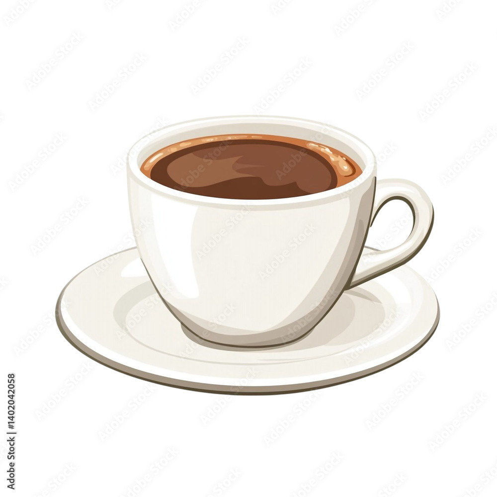 A warm cup of coffee perfect for a relaxing morning A warm cup of coffee perfect for a relaxing morning