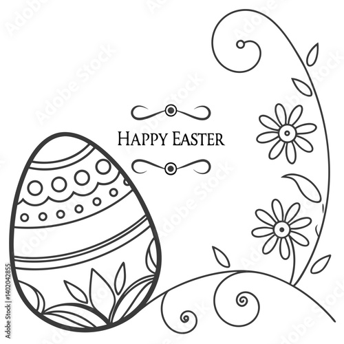 Happy Easter Day vector illustration
