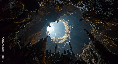 Obraz na płótnie Celestial Chasm AI Generated