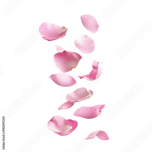 Wallpaper Mural Dance of floating pink petals png Torontodigital.ca
