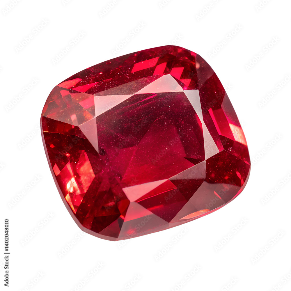 Ruby Gemstone isolated on transparent background Ruby Gemstone isolated on transparent background