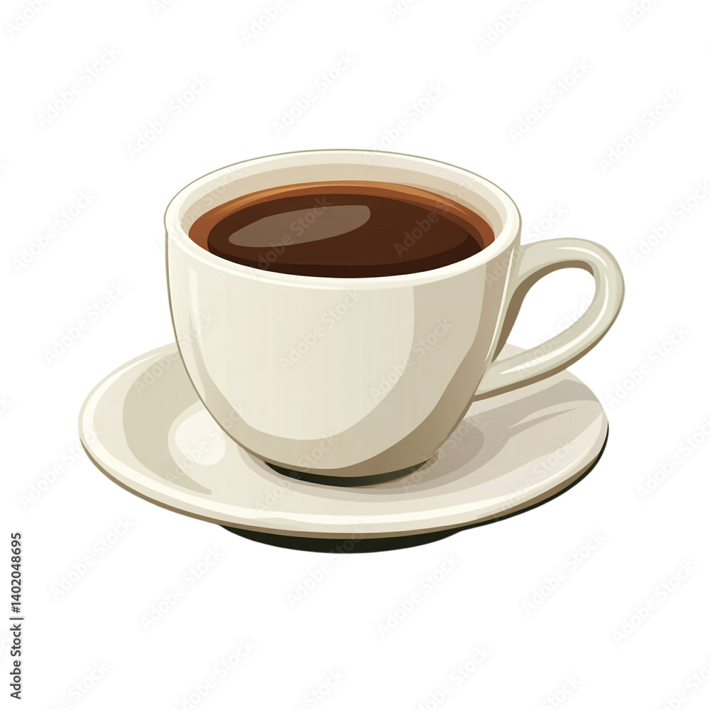 A warm cup of coffee perfect for a relaxing morning A warm cup of coffee perfect for a relaxing morning