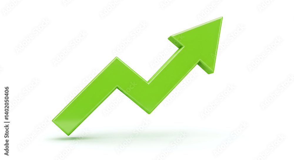 Lime Arrow Pointing Upwards: Symbolic Representation of Progress and Increase Lime Arrow Pointing Upwards: Symbolic Representation of Progress and Increase
