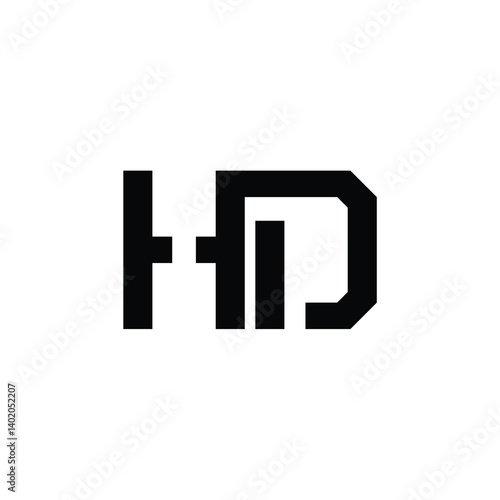 HD monogram logo design letter text name symbol monochrome logotype alphabet character simple logo