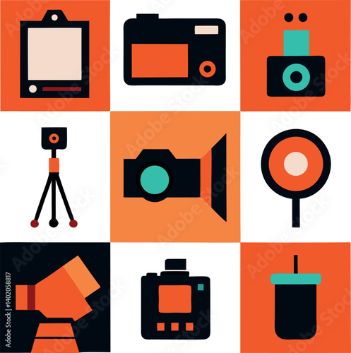 different-photography-vector-element-set