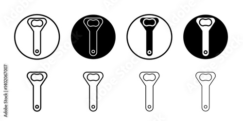 bottle opener icon Flat illustration sign