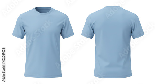Powder Blue Canvas: Front & Back AI Generated