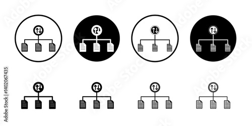 case priority icon Flat illustration sign