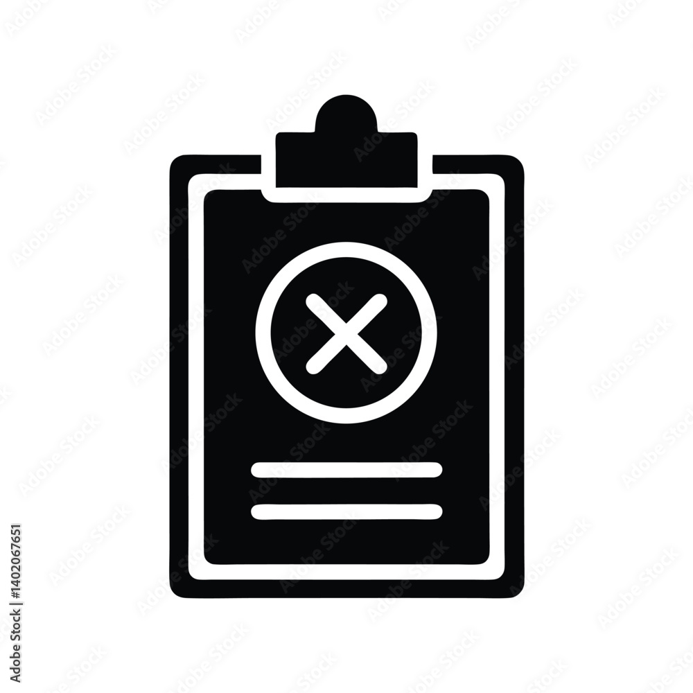 Black Clipboard With Text Lines and Downward Arrow on Transparent Background Black Clipboard With Text Lines and Downward Arrow on Transparent Background