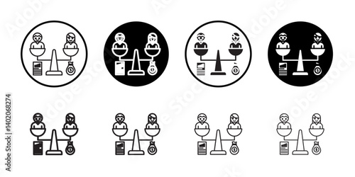 Debt holders icon Flat illustration sign