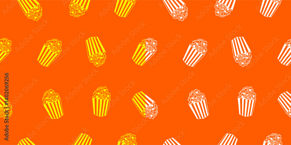 Popcorn pattern for packaging snacks. Popcorn fluffy flakes pattern. Popcorn Background pattern. doodle popcorn. popcorn seamless pattern background. Popcorn pattern for packaging snacks. Popcorn fluffy flakes pattern. Popcorn Background pattern. doodle popcorn. popcorn seamless pattern background.