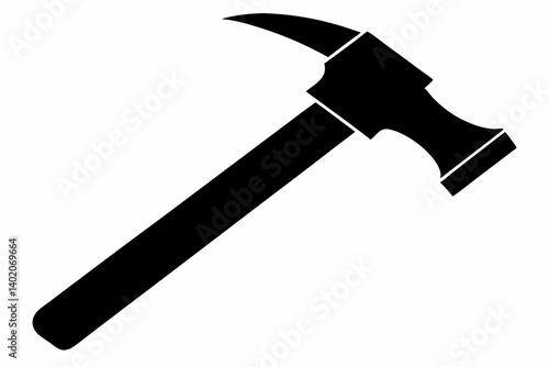 hammer silhouette vector illustration
