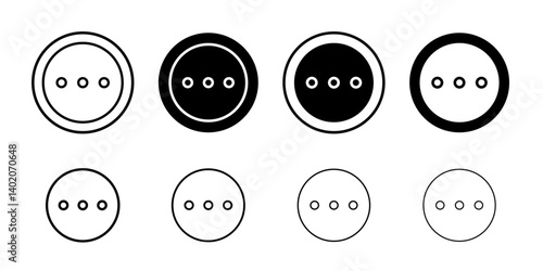 more button icon Flat illustration sign