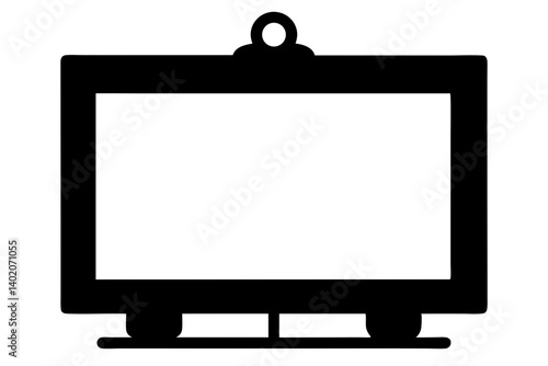 Whiteboard Silhouette Vector Image