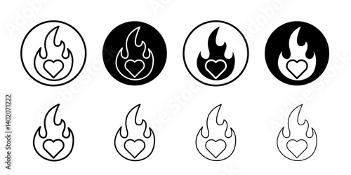 Passion icon Flat illustration sign