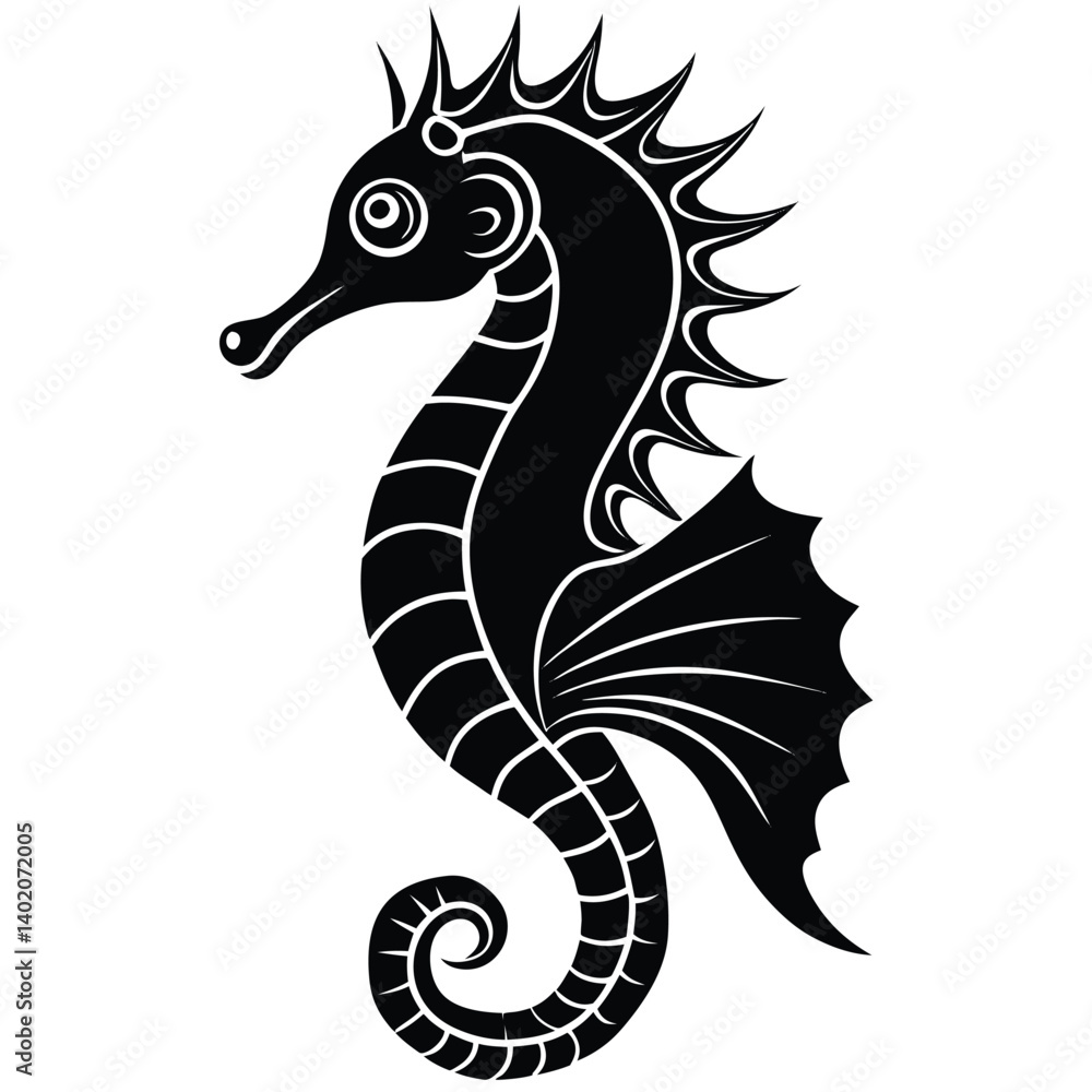 Fototapeta premium Vivid Farm Animal Silhouette Artwork