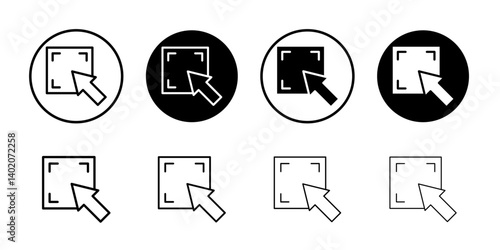 select element icon Flat illustration sign