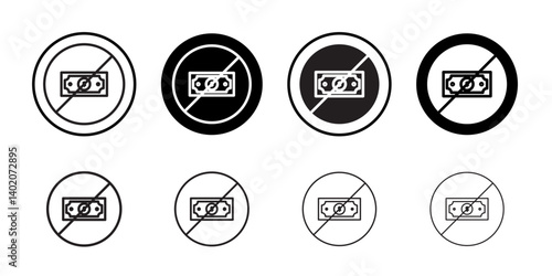Stop Corruption icon Flat illustration sign