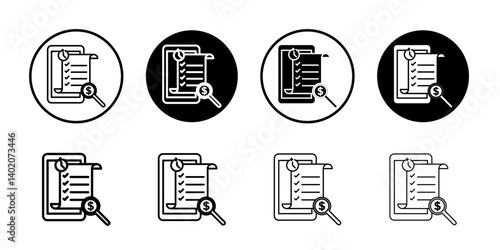 Transaction history icon Flat illustration sign