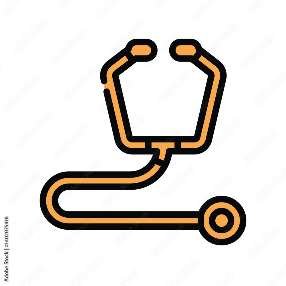 Stethoscope icon design template Stethoscope icon design template