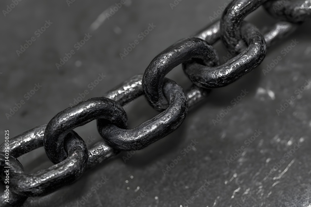 Diagonal chain a blockchain concept gray closeup. Diagonal chain a blockchain concept gray closeup.