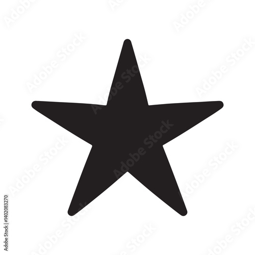 Star fish silhouette isolated on white background. Starfish icon vector illustration design