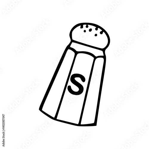 basic salt shaker vector graphic