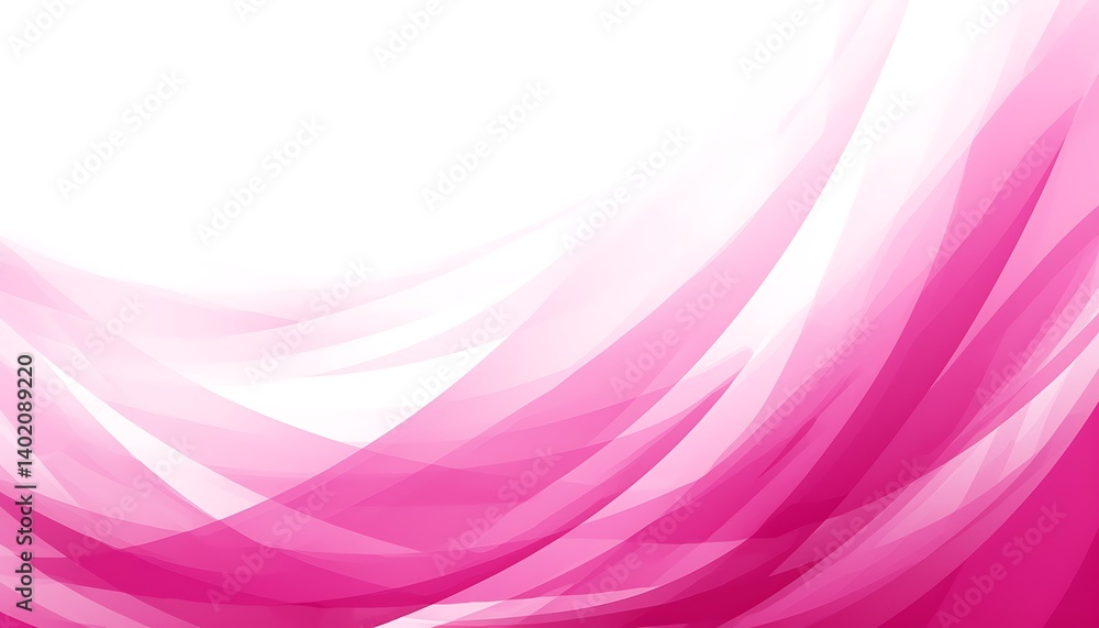 Fototapeta premium Abstract Pink Flowing Design