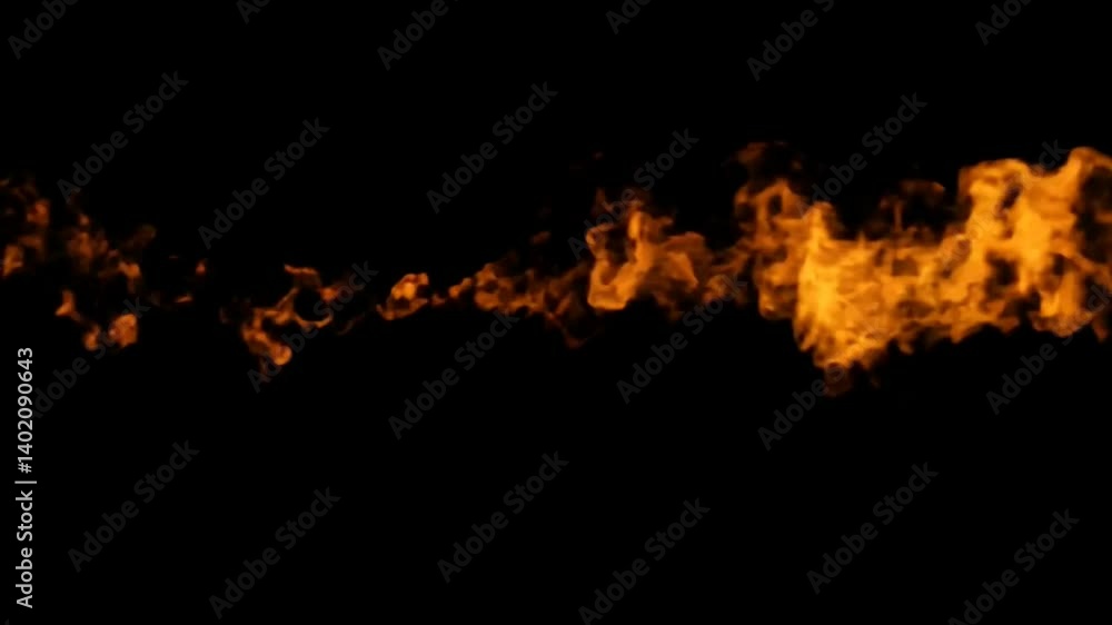 Multiple fire streams converging into one explosion in darkness Multiple fire streams converging into one explosion in darkness