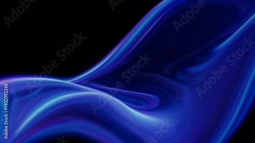 Wallpaper Mural Abstract video still of flowing blue and white fabric-like waves. Captured from a top-down angle, creating a dynamic and fluid visual effect. Live desktop wallpaper. Torontodigital.ca