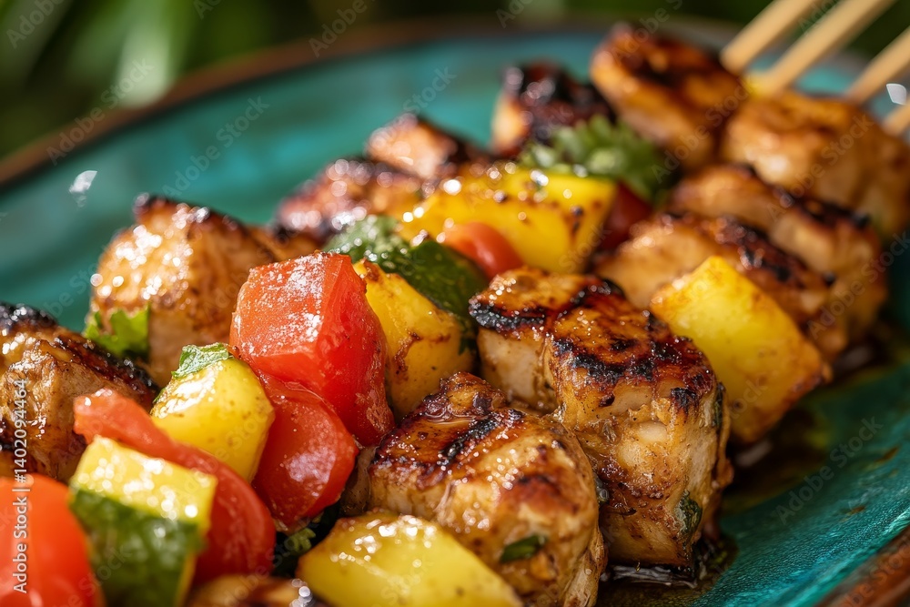 Mouthwatering Chicken and Vegetable Skewers A Symphony of Flavors on a Plate Mouthwatering Chicken and Vegetable Skewers A Symphony of Flavors on a Plate