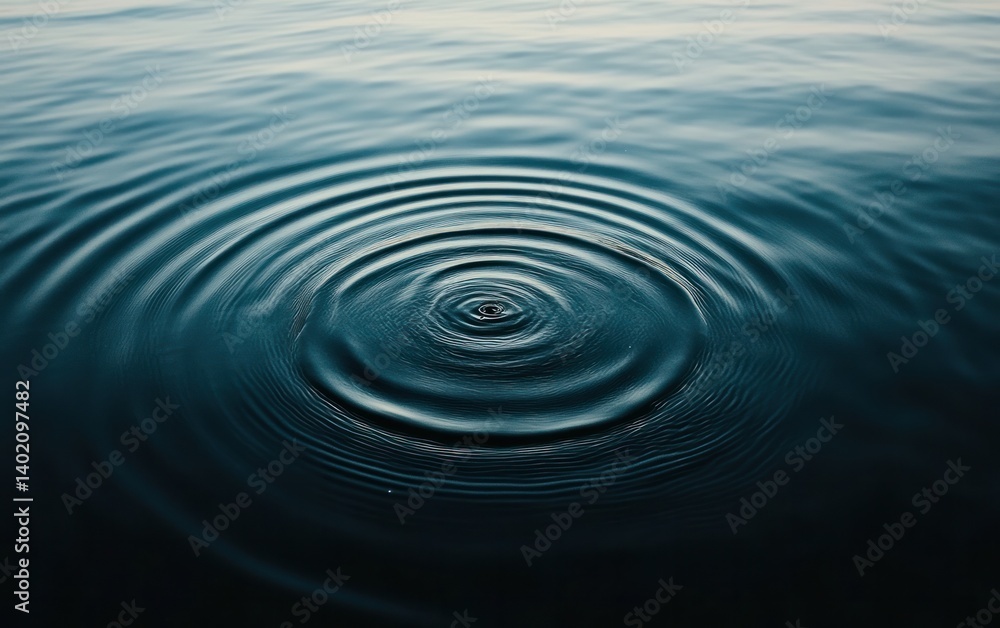 Tranquil Dark Blue Water Ripples Tranquil Dark Blue Water Ripples