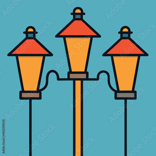Outdoor-lights-illustration-whit-solid-colour-outline.