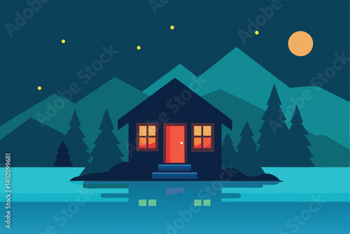 house in the mountains