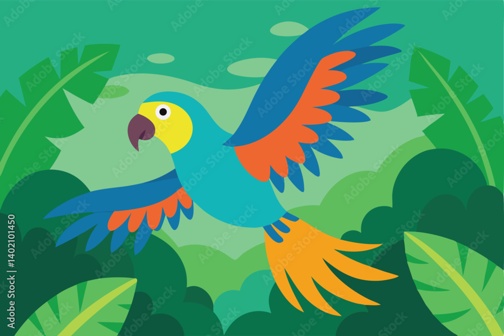 parrot on a branch parrot on a branch