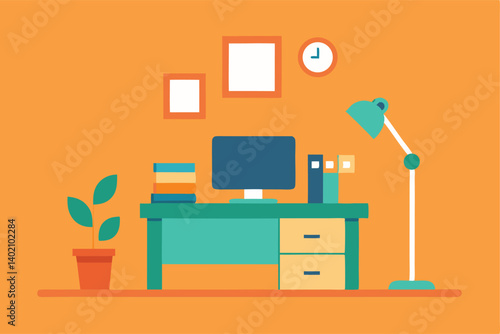 vector illustration of a living room