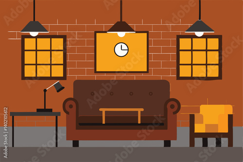 living room interior with fireplace