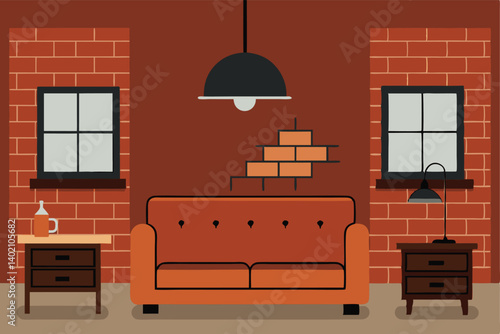 living room interior with fireplace