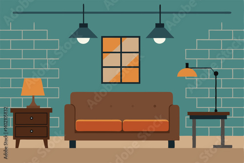 living room interior with fireplace