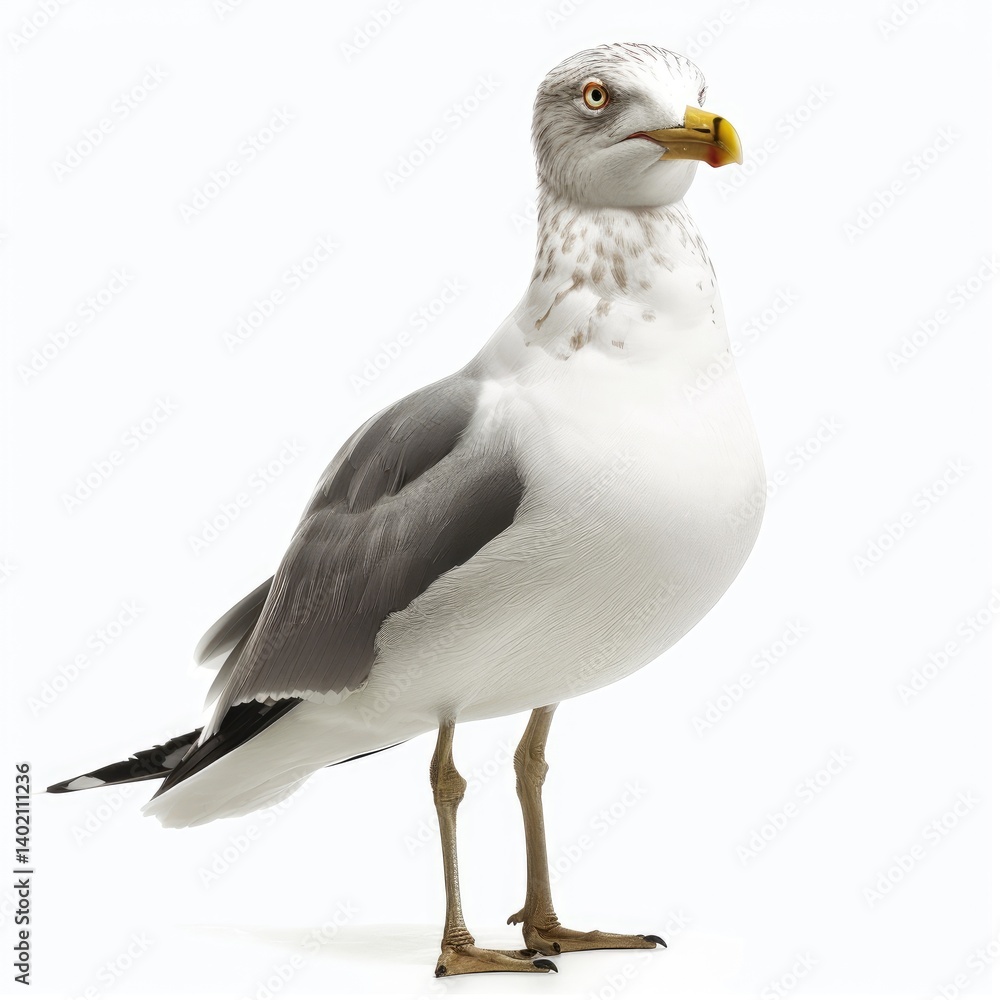 Fototapeta premium A detailed illustration of a seagull