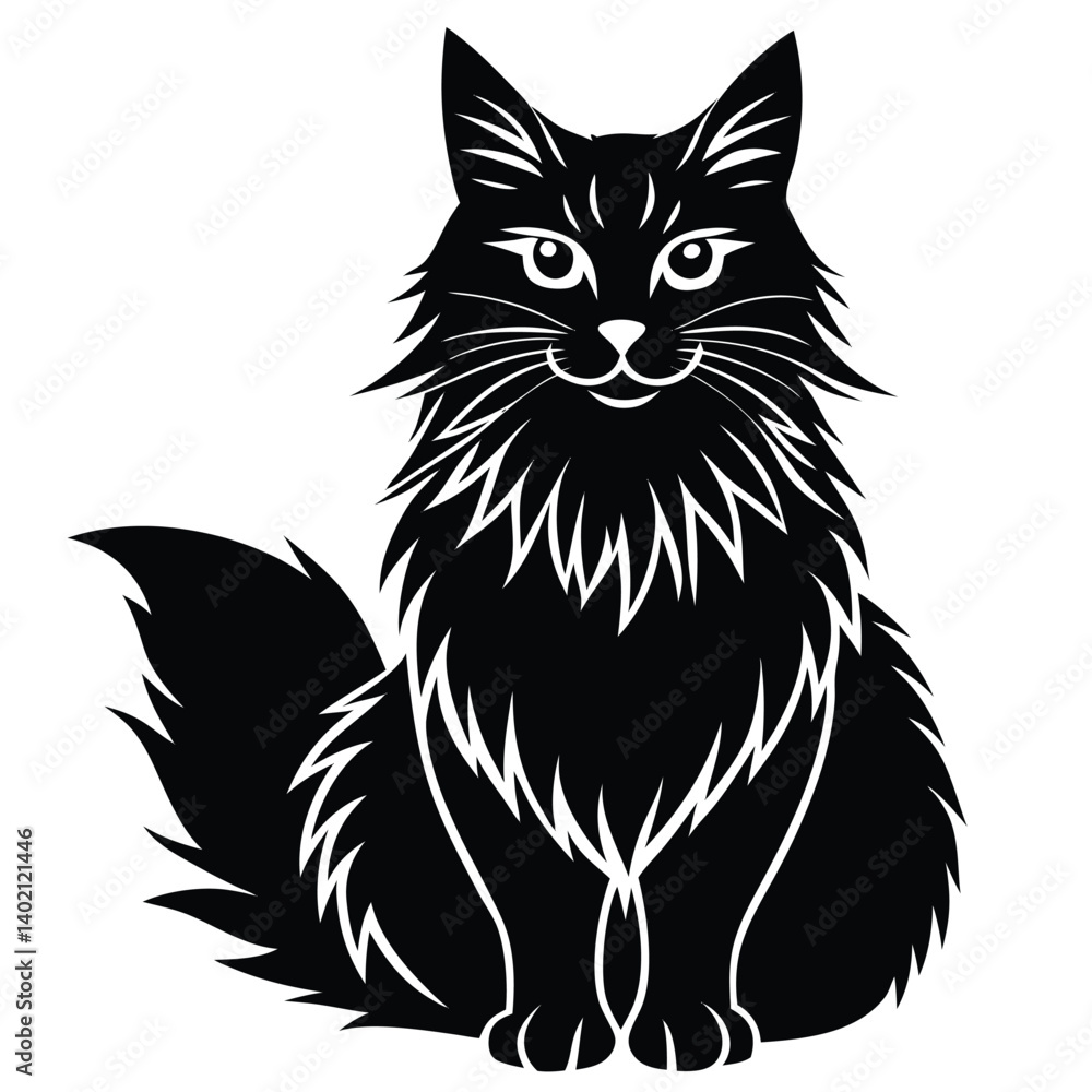 maine coon vector maine coon vector
