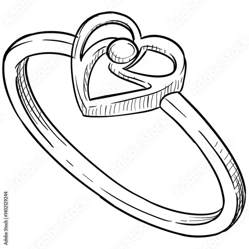 ring handdrawn illustration