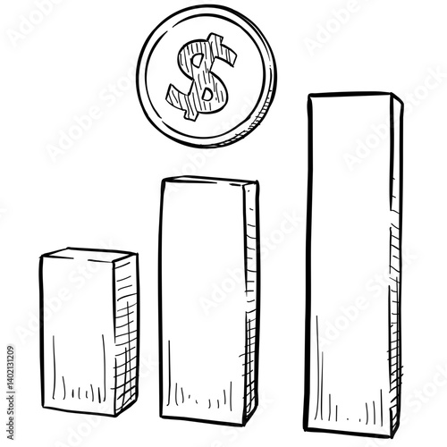 business analyst handdrawn illustration