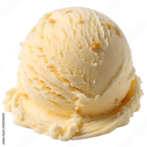ice cream scup isolated on transparent background