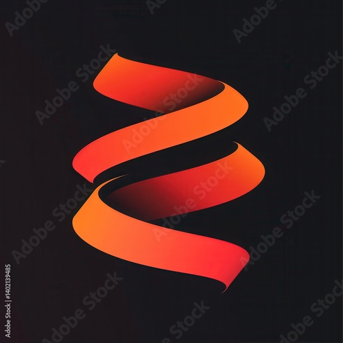 Obraz na płótnie Vibrant Fitness Brand Logo with Dynamic Swooshes for Modern Design w salonie