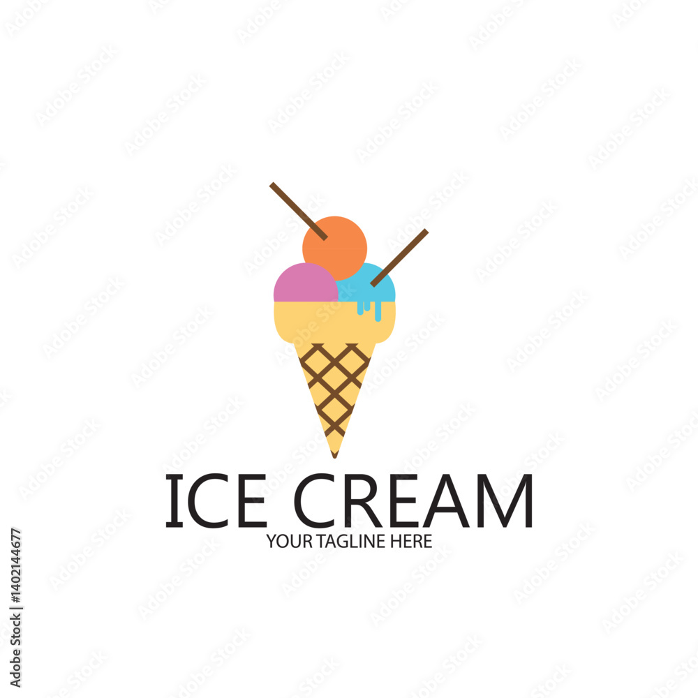 ice cream icon vector illustration template design ice cream icon vector illustration template design